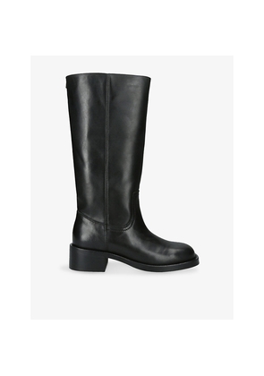 Womens Steve Madden Riggs Leather Knee-High Boots