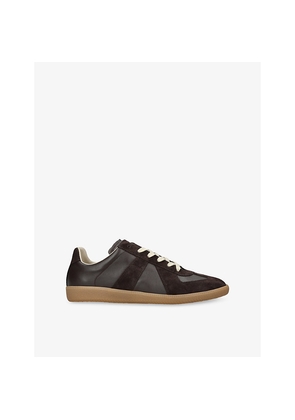Mens Maison Margiela Replica Panelled Leather Trainers