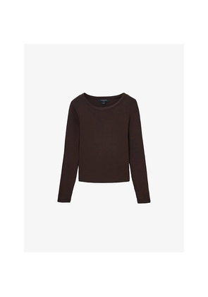 Womens Allsaints Rina Crewneck Stretch-Jersey T-Shirt