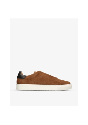 Mens Kurt Geiger London Lennon Slip-On Suede Low-Top Trainers