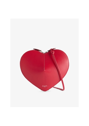 Womens Alaia Le Coeur Heart-Shaped Leather Cross-Body Bag