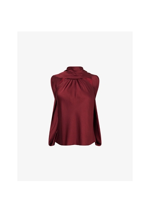 Womens Simkhai Scarlett Cape Satin Top