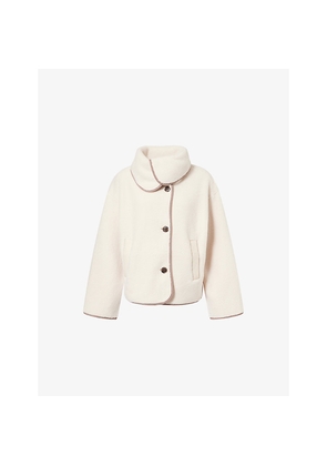 Womens Varley Romaine Boxy-Fit Fleece Jacket