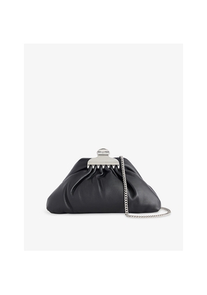 Womens Marc Jacobs The Glam Claw Clip Small Leather Clutch Bag