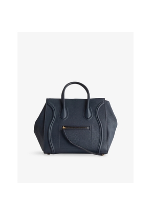 Womens Reselfridges Pre-Loved Celine Medium Grained Phantom Leather Luggage Tote Bag