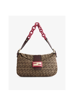 Womens Reselfridges Zucchino Chain-Handle Canvas Shoulder Bag