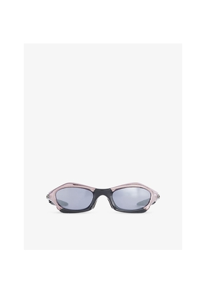 Mens Reselfridges Pre-Loved Oakley Splice Rectangle-Frame Acetate Sunglasses