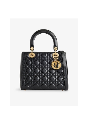 Womens Reselfridges Pre-Loved Dior Medium Patent Cannage Lady Dior Satchel