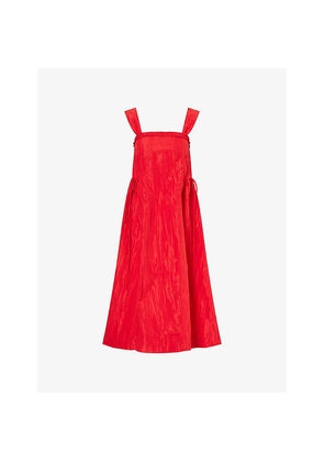 Womens Damson Madder Elina Woven Midi Dress