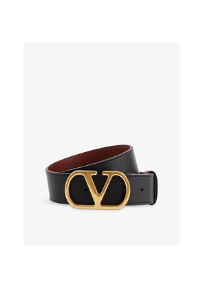 Womens Valentino Garavani Vlogo Signature Reversible Leather Belt