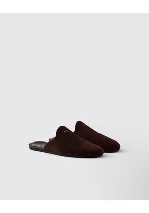 Suede mules