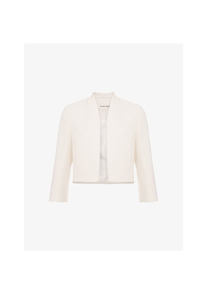 Womens Phase Eight Catherine Cropped Stretch-Woven Jacket