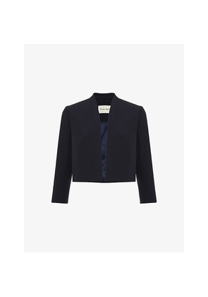 Womens Phase Eight Catherine Cropped Stretch-Woven Jacket