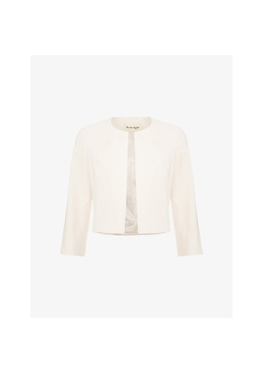 Womens Phase Eight Elizabeth Round-Neck Stretch-Woven Jacket