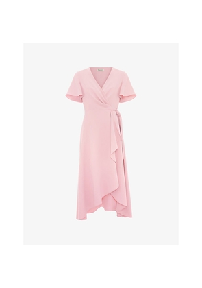 Womens Phase Eight Julissa Wrap Woven Midi Dress Dress