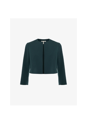 Womens Phase Eight Arlette Cropped Stretch-Woven Jacket