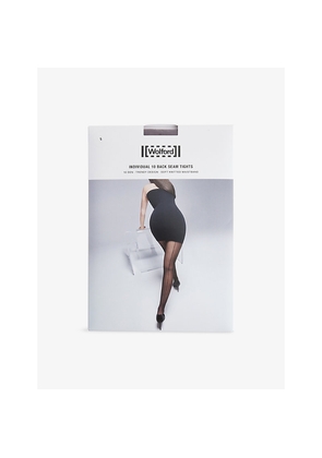 Womens Wolford Italia S.R.L. 10-Denier Back-Seam Stretch-Woven Tights