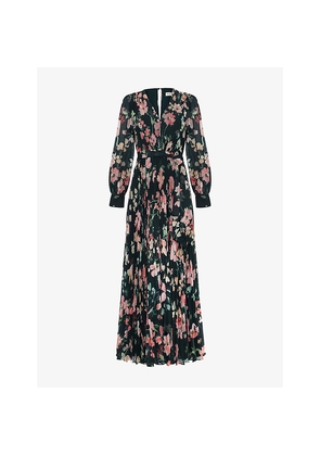 Womens Phase Eight Rosa Petite Floral-Print Woven Maxi Dress