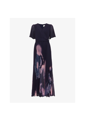 Womens Phase Eight Petite Abigail Floral-Print Woven Maxi Dress