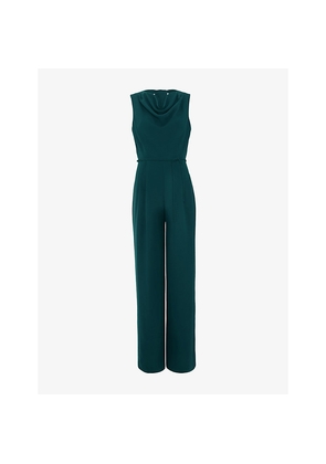 Womens Phase Eight Monique Cowl-Neck Woven Jumpsuit