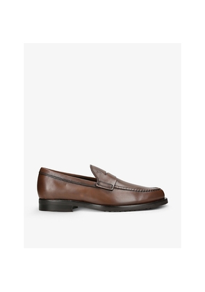 Mens TODS Formal Gomma Penny-Strap Leather Loafers