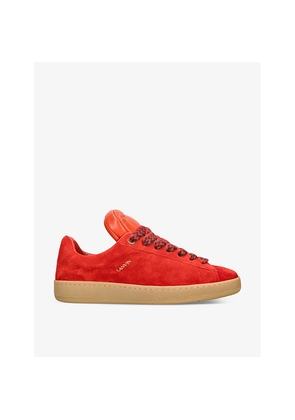 Mens Lanvin x Future Hyper Curb Padded-Tongue Suede Mid-Top Trainers