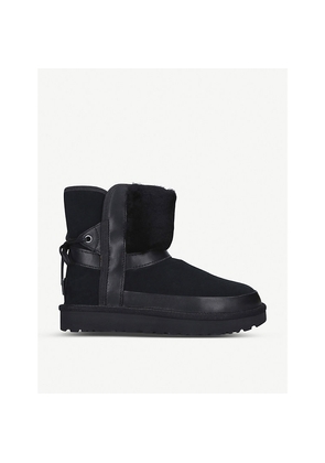 Womens UGG Classic Leopard-Print Suede Boots