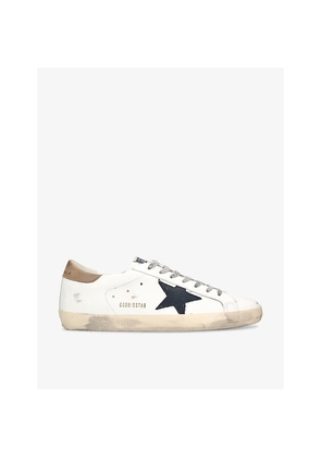 Mens Golden Goose Men's Super-Star Leather Low-Top Trainers