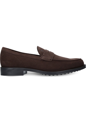 Mens TODS Penny Suede Loafers