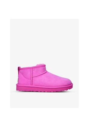 Womens UGG Classic Ultra Mini Sheepskin Ankle Boots
