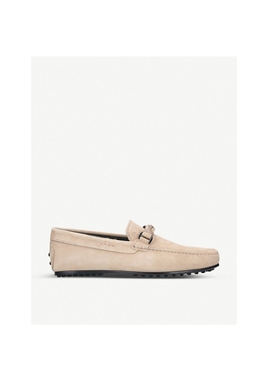 Mens TODS City Suede Driver Loafers