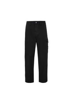Patch straight-leg cargo pants