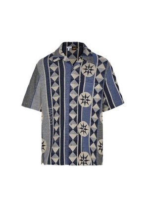 Short-sleeved terrycloth shirt