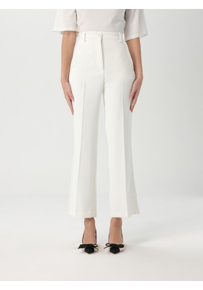 Pants ELISABETTA FRANCHI Woman color Ivory