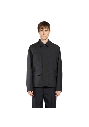 Wool Jacket with Selvedge Detail