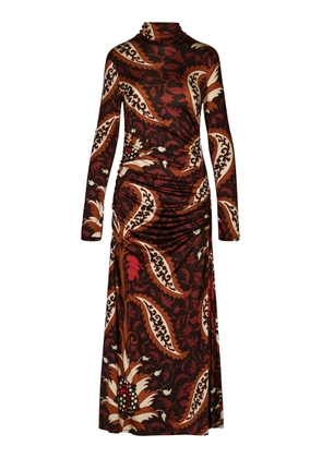 Johanna Ortiz Start Point Gathered Maxi Dress - Moda Operandi