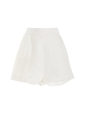 Anemos The High-Waisted Linen-Blend Short Shorts - Moda Operandi