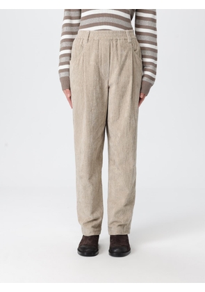 Pants BRUNELLO CUCINELLI Woman color Pearl
