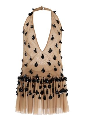 Diotima Night Embellished Tulle Top - Moda Operandi