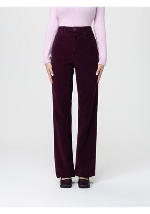 Pants TWINSET Woman color Violet