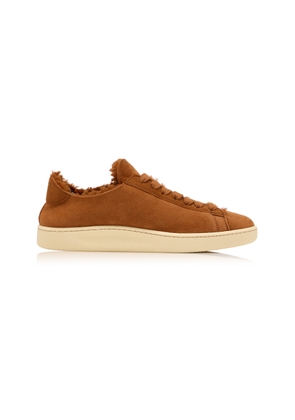 Valentino Garavani Royco Shearling-Lined Suede Sneakers. - Moda Operandi