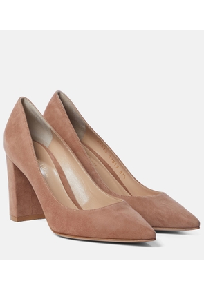 Gianvito Rossi Piper 85 suede pumps