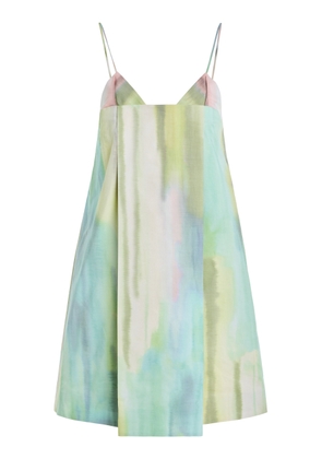 Alexis Astrid Printed Cotton-Blend Mini Dress - Moda Operandi