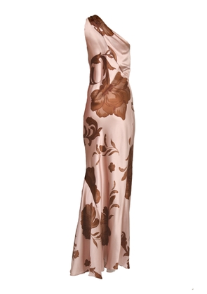 Francesca Miranda Petalo One-Shoulder Silk Maxi Dress - Moda Operandi