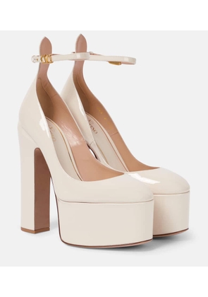 Valentino Garavani Tan-Go patent leather platform pumps