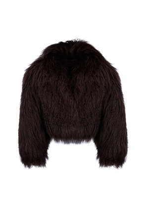 MANOKHI Bruna Tibetan Shearling Fur Coat - Moda Operandi