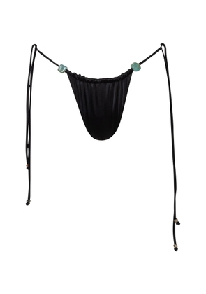 Baobab Kaia Bead-Detailed String Bikini Bottom - Moda Operandi