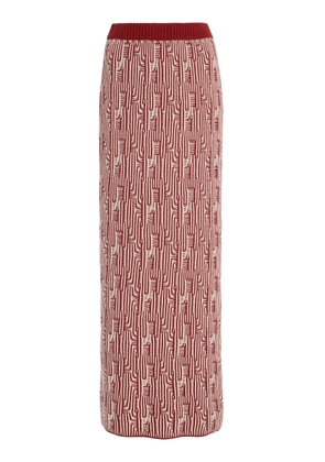 ESCVDO Tayta Knit Cotton Maxi Skirt - Moda Operandi