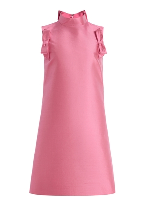 Valentino Garavani Bow-Detailed Silk Mini Dress - Moda Operandi