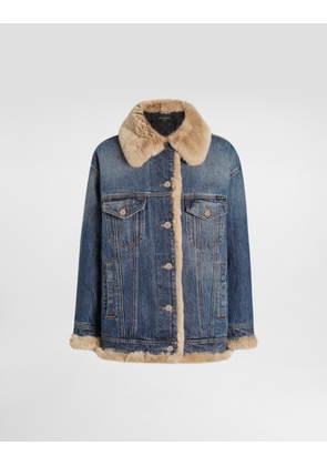 Dolce & Gabbana Denim Jacket - Woman Denim And Jeans Multi-colored 38